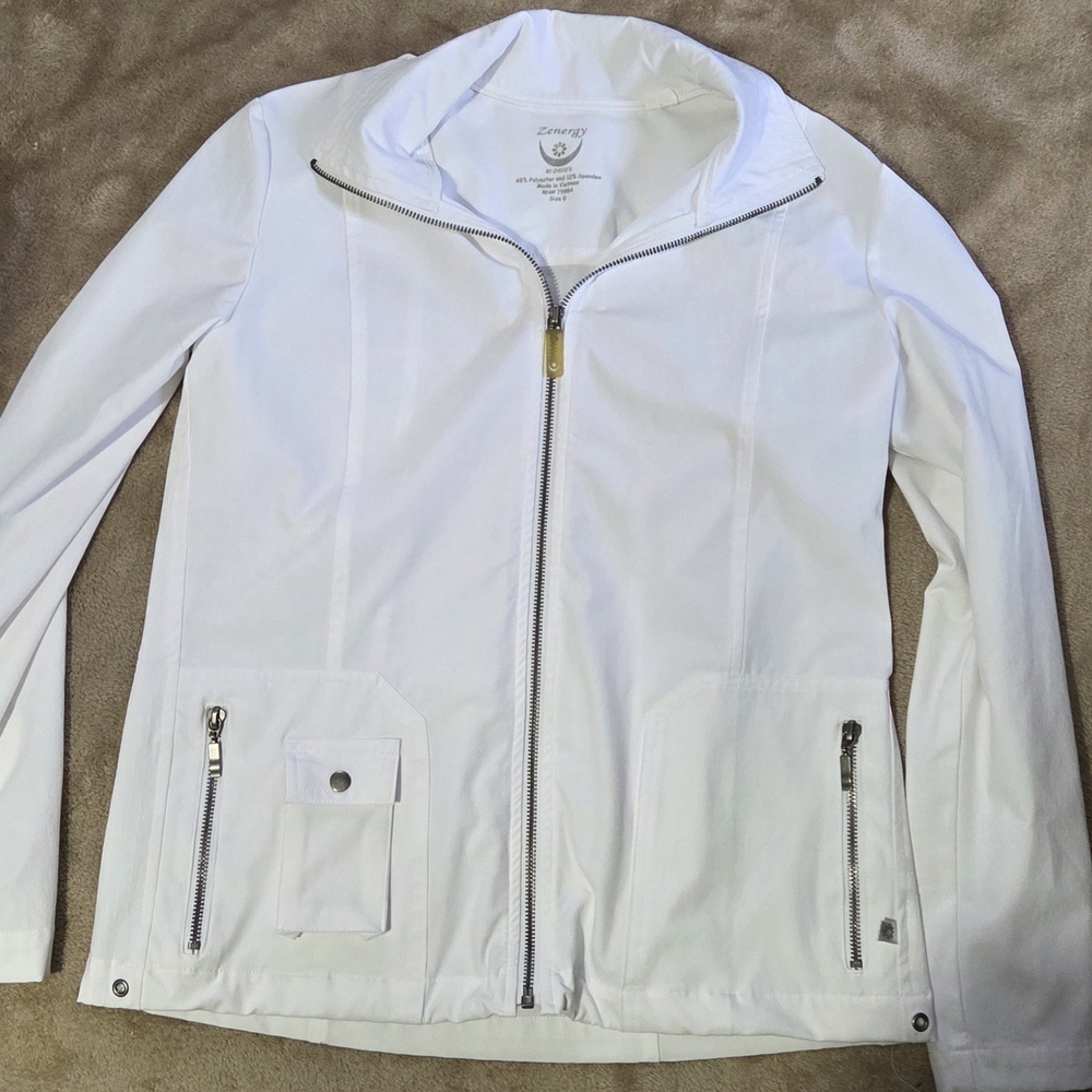 🔥🔥 2 For $5 Clearancd Cherokee White Utility Jacket 🔥🔥